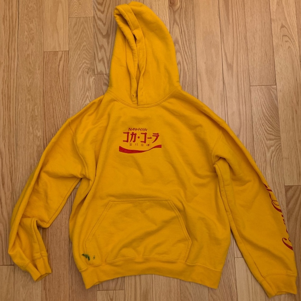 UO YELLOW COCA COLA HOODIE